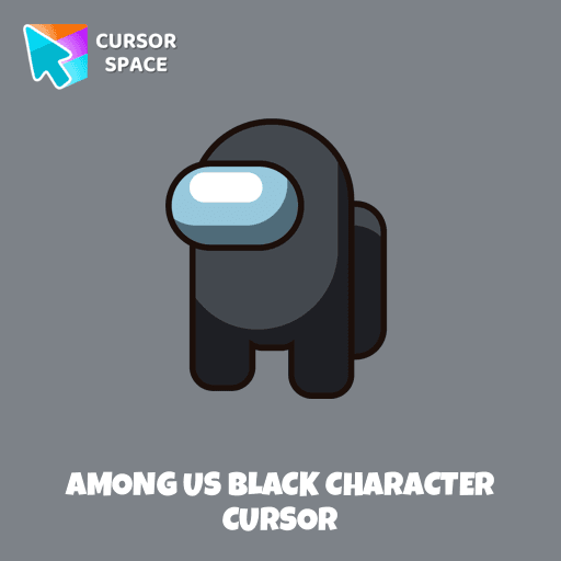 Among Us Black Character cursor pointer cursor